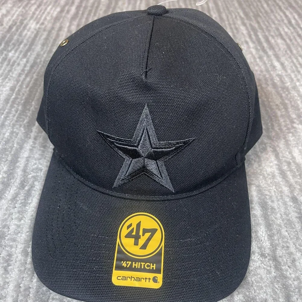 Dallas Cowboys Hat Cap Snap Back One Size Mens Black NFL Carhartt Hitch 47